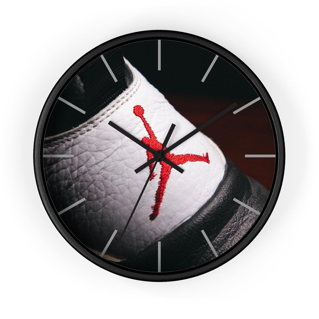 jordan shoe clock