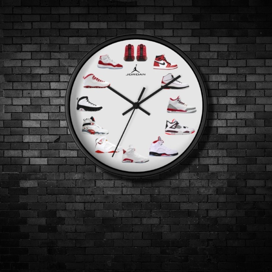 jordan shoe clock