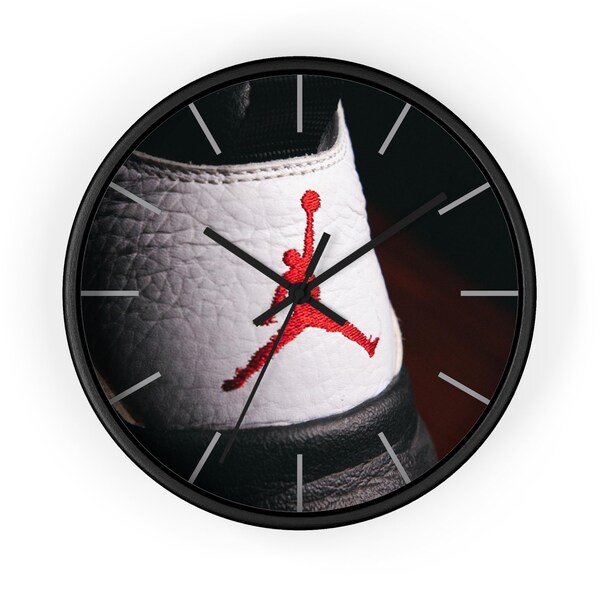 mini jordan shoe clock