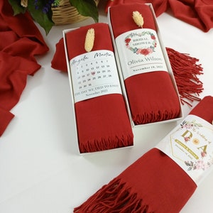 Pashmina Shawls in Various Colors, Pashmina Scarf, Bridesmaid Shawl, Wedding Favors for Guests, Pashminas in Bulk, Bridal Shower Favor,