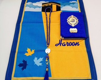 Luxury Kids Prayer Mat, Kids Kaaba Prayer Rug, Ramadan Eid, Kids Prayer Rug, Eid Gift For Children, İslamic Gift