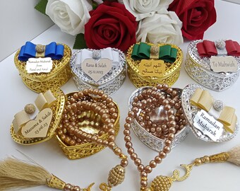 Personalized Pearl Tasbeeh Masbaha Favors | Wedding Favors | Islamic Baby Shower Favor | Eid Favor | Graduation Favor | Muslim Party Favor