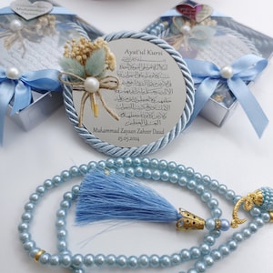 Bomboniera Ayatul Kursi con Tasbeeh / bomboniere / baby shower islamico / favore Nikkah / baby shower musulmano, bomboniera Ameen personalizzata