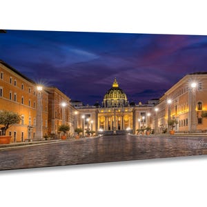 St. Peter&#39;s Basilica Canvas metal acrylic livingroom colorful wall art photo print Wall Decor Office Decor Skyline Wall Art