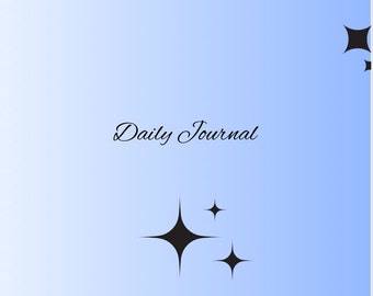 Diario quotidiano del benessere - Diario di 5 minuti - Diario della gratitudine stampabile