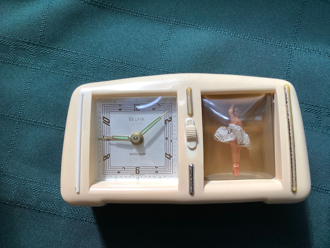 Vintage Selfix Musical Ballerina Alarm Clock Etsy