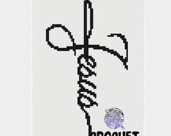 Jesus C2C Crochet Afghan Pattern: Christian Graphgan (PDF Pattern)
