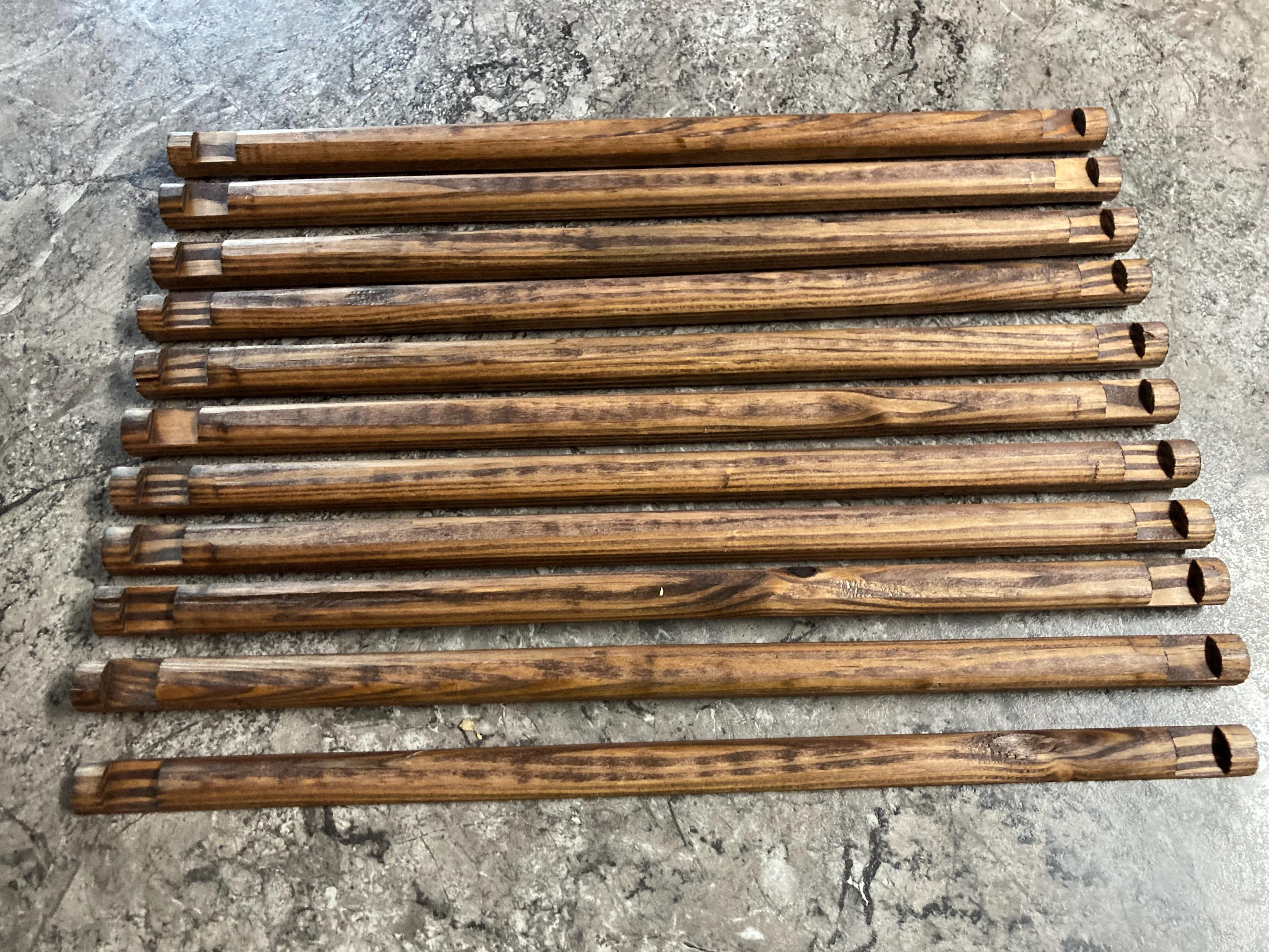 10 Round and 1 Half 16 1/2 Inch Long New Lincoln Logs With No Inside ...