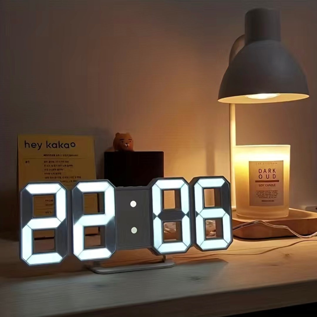 Digital LED Clock, Wall Clock, Tabletop Clock, Bedside Table Clock