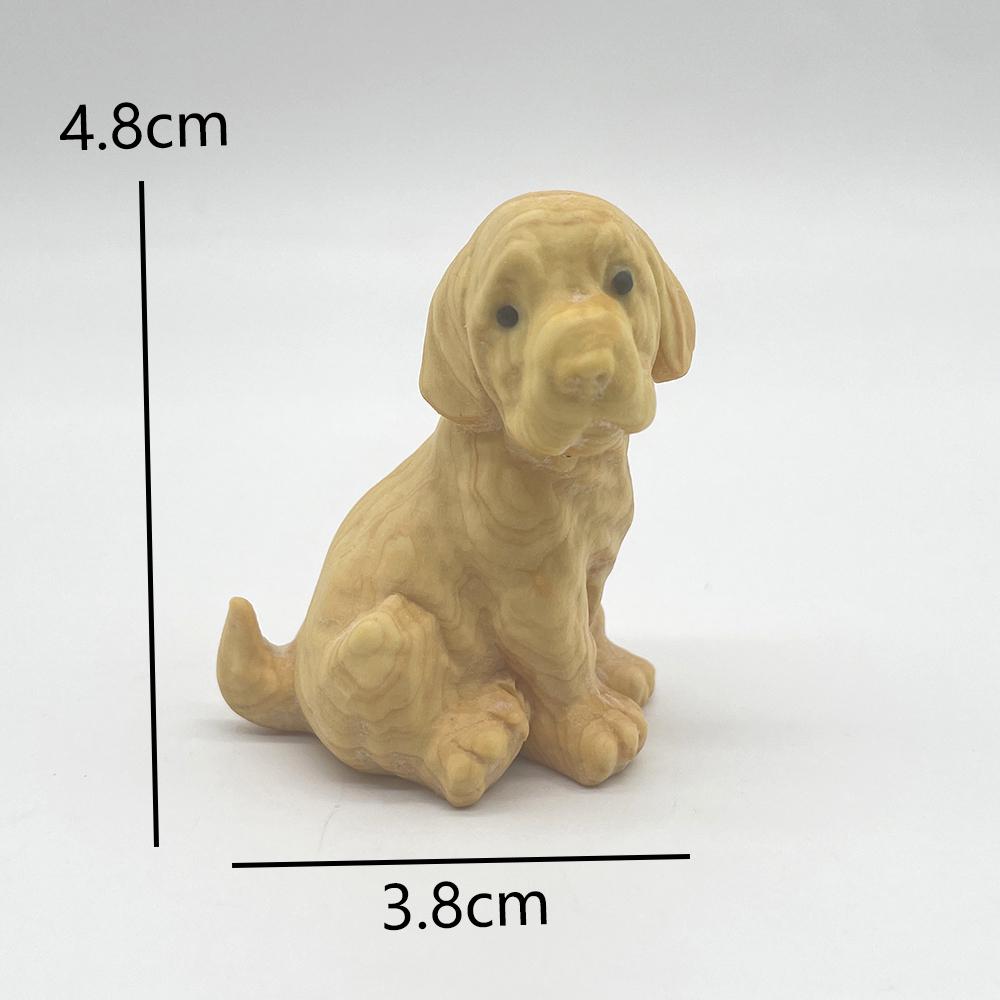 Hand-carved Boxwood Dog Figurine: Chinese Zodiac Puppy Ornament - Etsy