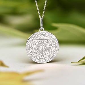 Seven Archangels Necklace Sterling Silver • Dainty Seven Archangels Pendant • Personalized Seven Archangels Charm
