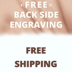 a white background with the words free back side engraving