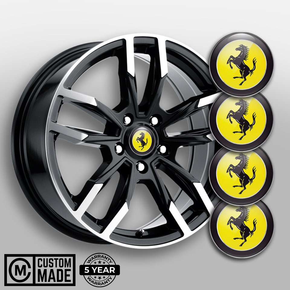 For Ferrari Super Racing Car Logo Sticker Vinyl 3D Decal Stripes Logo  Decorate