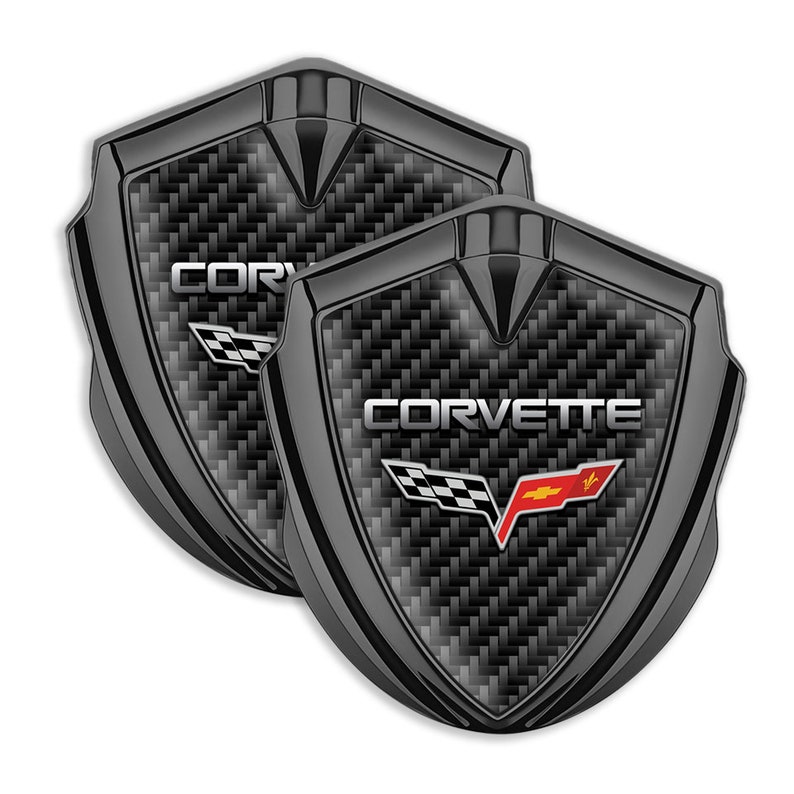 CHEVROLET CORVETTE Emblem Selfadhesive Badge Bumper Sticker Etsy