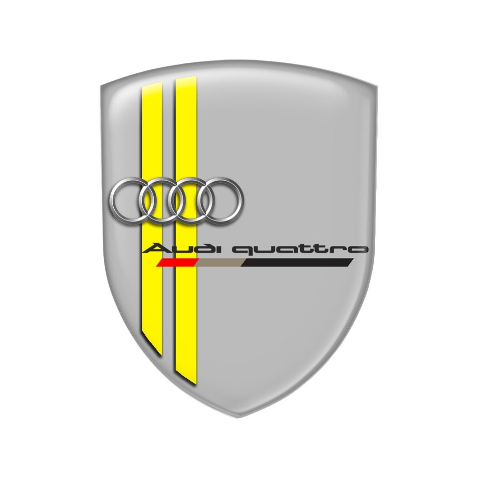 2 x Audi quattro #2 Sticker Decal Sline Q5 Q7 TT A4 A5 A6 R8 QUATTRO