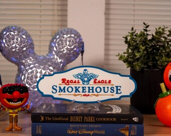 3D Printed Regal Eagle Smokehouse Sign | Epcot Attraction Replica | American Adventure Decor | Disney Home Décor | Disney Gift