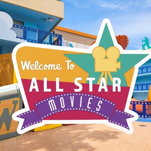 All Star Movies National Park Sign Sticker