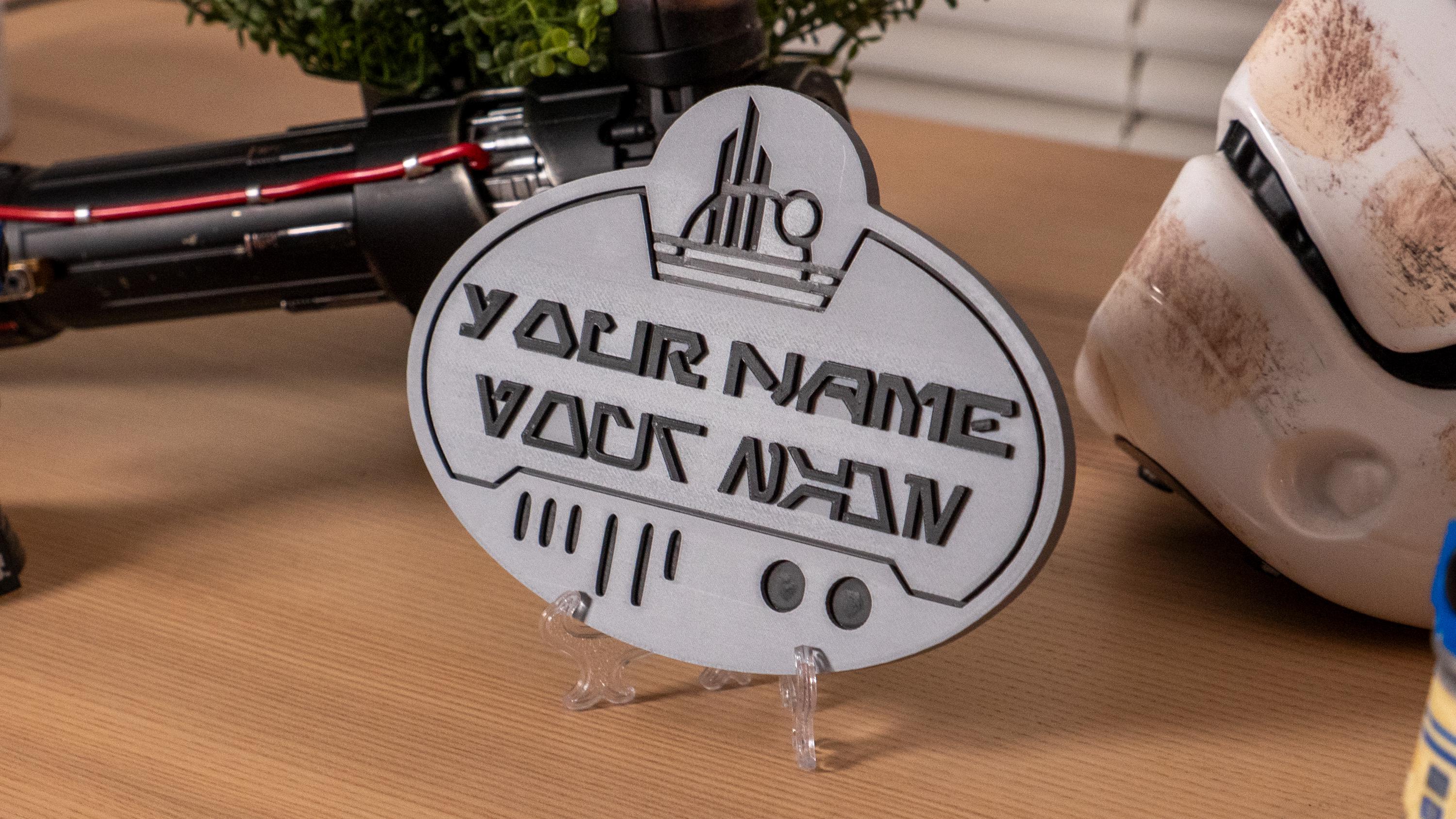 Customizable Batuu Name Tag Sign | Personalized Galaxy’s Edge Style ...