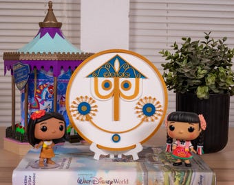 ディズニー風木製時計：「イッツ・ア・スモールワールド」の子供部屋