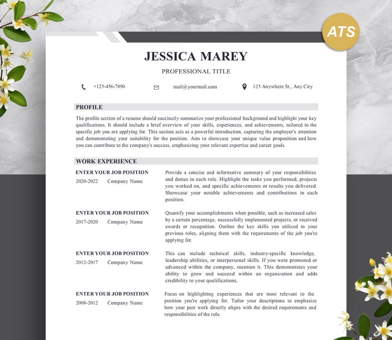 Resume Template Word Minimalist - Il 794xN.5604173405 Jvs1 