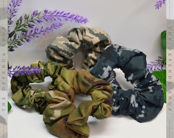 Military Uniform Hair Scrunchies