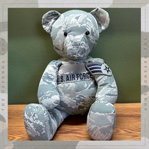 Custom Military Uniform Keepsake Bear