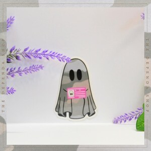 Military Spouse Camo Ghost Sticker: Fun Vinyl Decal