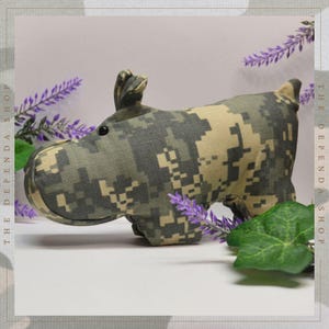 Dependapotamus - Military Uniform Stuffie Hippopotamus