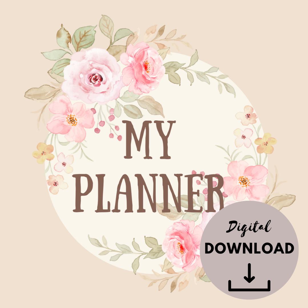 Digital planner, Everyday planner, PDF, Printable planner