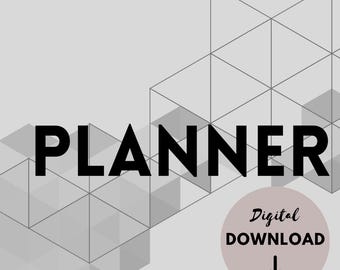Digital planner, Everyday planner, PDF, Printable planner