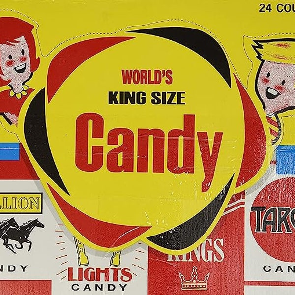 VINTAGE Candy Cigarettes- an ode to a past time - KINGS - pack of two - tasty - all ages