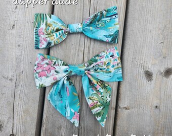 Summer pet sailor bow/bowtie