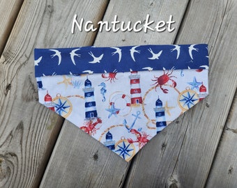Nantucket style dog bandana summer