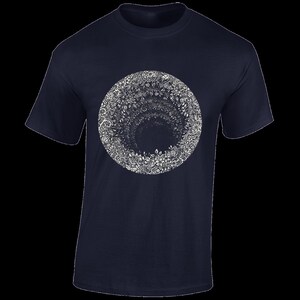 Black hole flowers mens t shirt cool space design astronaut fashion top new Tee T-Shirt Funny Gift Present Idea for Dad Husband New cool image 9