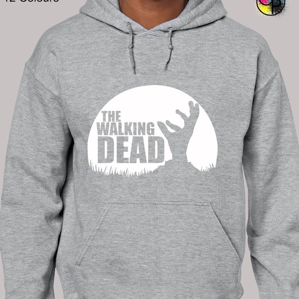 Walking dead hand hoodie hoody unisex funny zombie apocalypse daryl dixon rick grimes walker negan tv comic inspired cool present gift