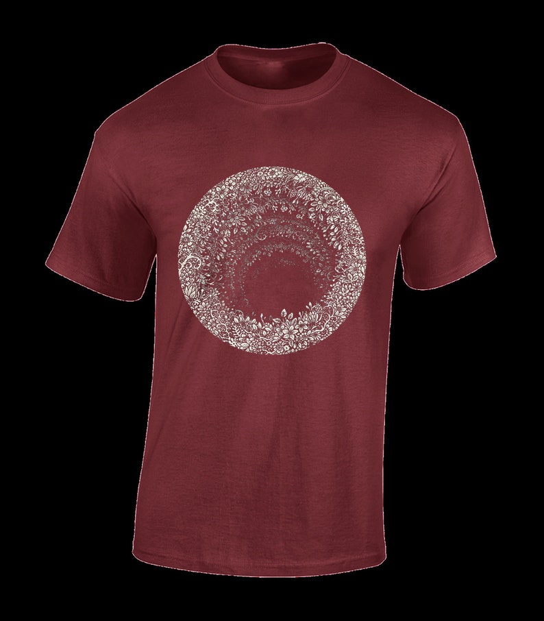 Black hole flowers mens t shirt cool space design astronaut fashion top new Tee T-Shirt Funny Gift Present Idea for Dad Husband New cool image 6