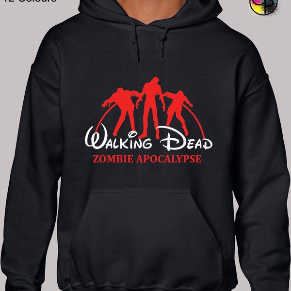 Walking dead joke hoodie hoody unisex funny zombie apocalypse daryl dixon rick grimes walker negan tv comic inspired cool present gift