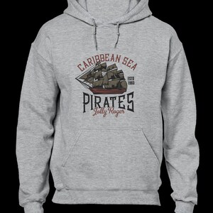 Caribbean Sea Pirates Hoody Hoodie Cool Summer Casual Design Fashion New Top Funny Cool Gift Present Idea Top New Quality Dad Husband Etsy UK