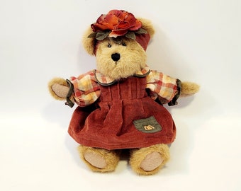 Hannah B Punkinbeary raro Boyds Bears 94533KR 10" peluche vintage