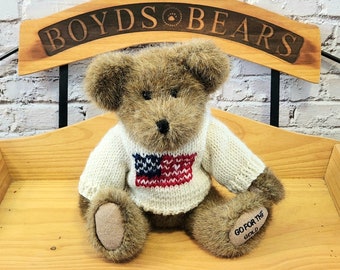 Nounours vintage Boyd's Bears de 10 po. Chance Furgold 94537WH commémorant les Jeux olympiques