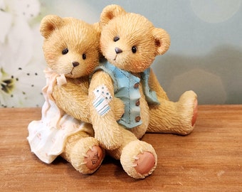 Seth & Sarabeth Cherished Teddies 128015 from 1995 "We're  very  good  pals"