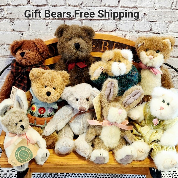 Gift Bears Free Shipping USA vintage plush stuffed animals