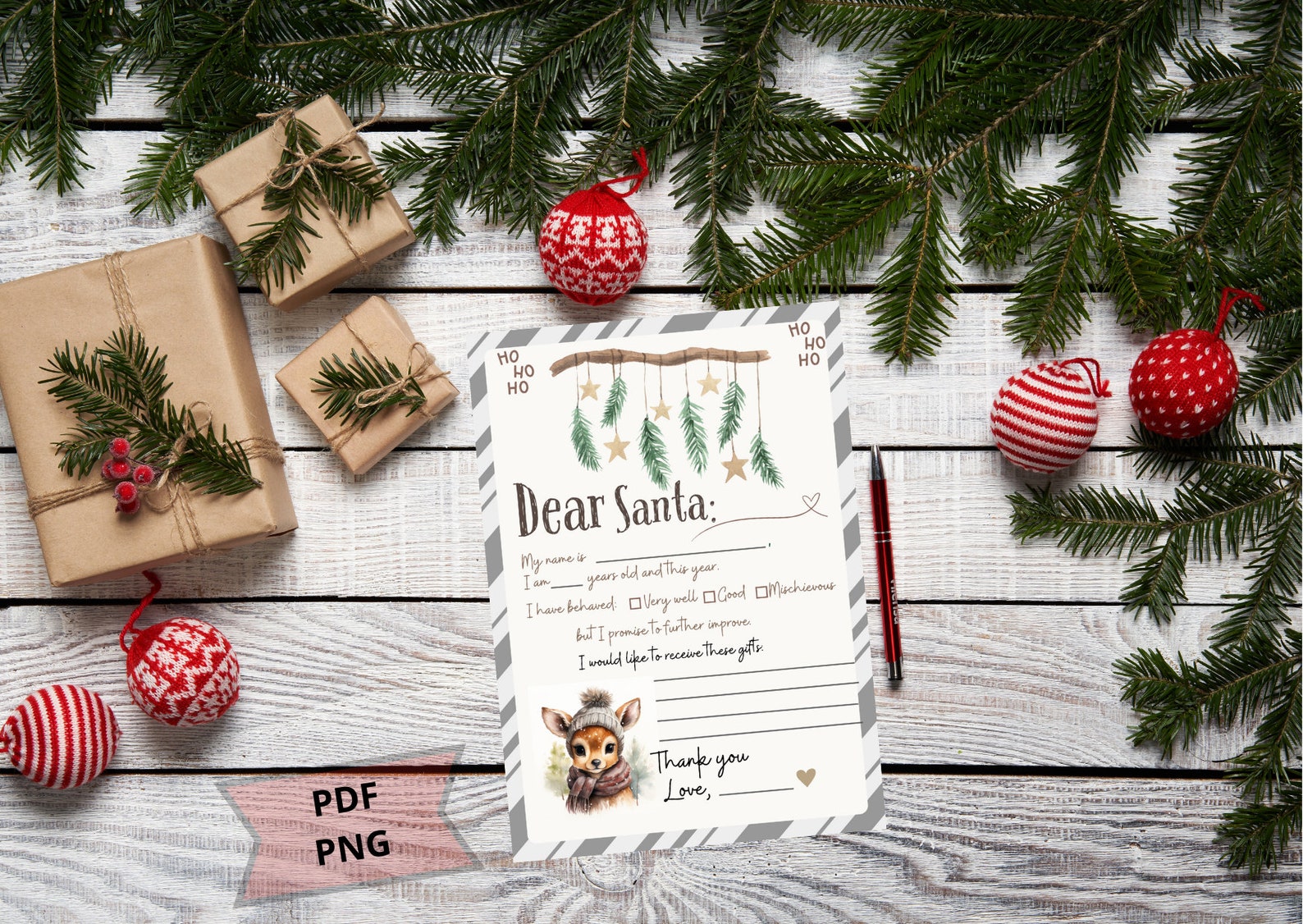 Letter to Santa PRINTABLE Letter - Il 1588xN.5555847728 Qrxz 