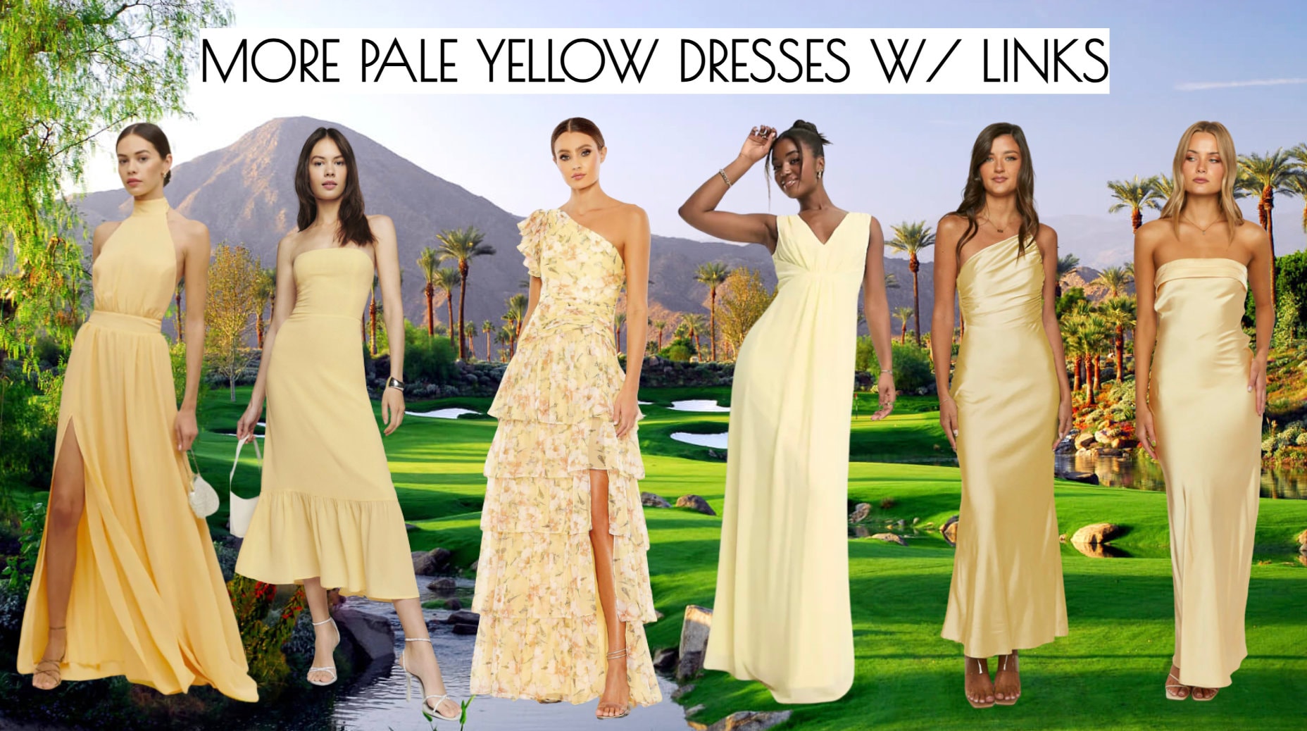 Customized Mismatched Bridesmaids Dresses / Bridal Party Template