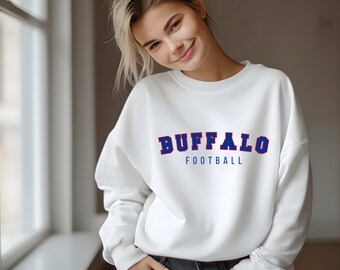 Buffalo Football Sweatshirt, Bills Crewneck, Buffalo Game Day Pullover