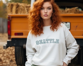 Seattle Baseball Sweatshirt, Mariners Crewneck, Seattle Game Day Pullover