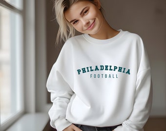Philadelphia Football Sweatshirt, Eagles Crewneck, Philadelphia Game Day Pullover