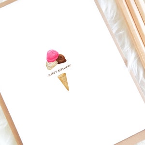 Birthday Card (Ice Cream) Greeting Card