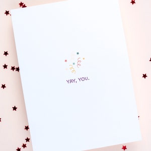 Yay, YOU Greeting Card