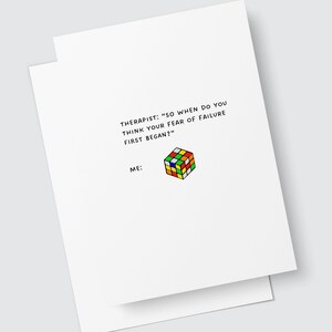 Fear of Failure... an Origin Story Greeting Card
